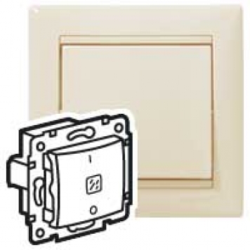 VALENA Выключ. 1-кл. 2п с инд. сх2ТЕ 16АХ б/к сл. к.