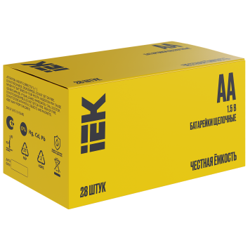 Батарейка щелоч. Alkaline LR06/AA (28шт/бокс) IEK