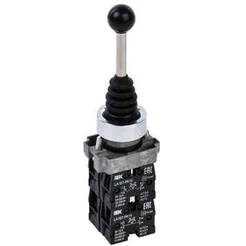 Джойстик LA167-PA14 4 полож. 4NO с фиксацией черный IEK