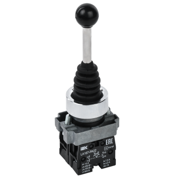 Джойстик LA167-PA22 2 полож. 2NO без фиксации черный IEK