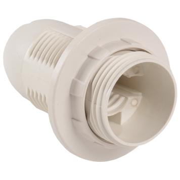 Ппл14-02-К12 Патрон пластик с кольцом, Е14, белый, индивидуальный пакет, IEK