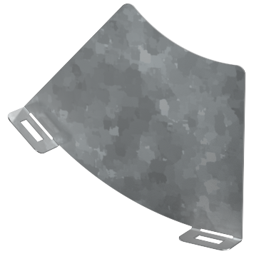 Перегородка разд. 100мм пов. верт. внут. 45град HDZ IEK