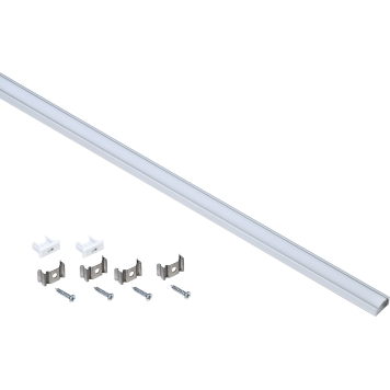 Профиль алюм. для LED ленты 1607 накл. прям. 2м к-т опал IEK