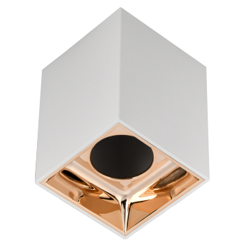 Светильник 4112 накл. потолочн. GU10 белый/золото пласт. IEK