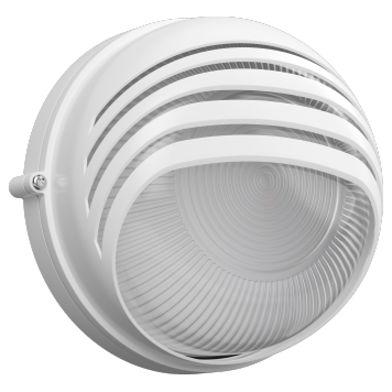 Светильник НПП1307 белый/круг ресничка 60Вт IP54 IEK