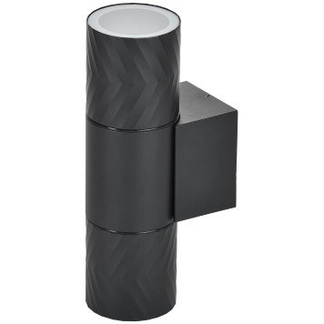 Светильник уличный 5108 настенный 2хGU10 IP65 черный IEK