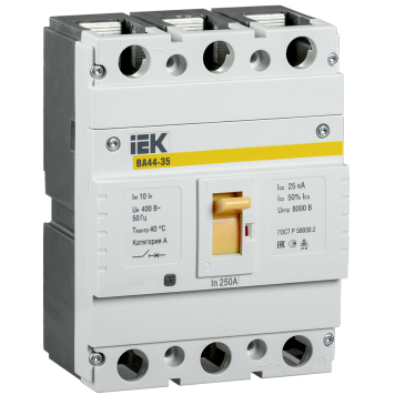 Авт. выкл. ВА44 35 3Р 250А 25кА IEK