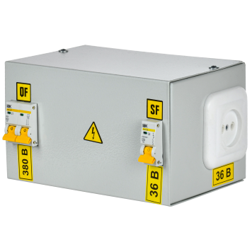 Ящик с пониж. трансформ. ЯТП-0,25 400/36-3 36 УХЛ4 IP30 IEK