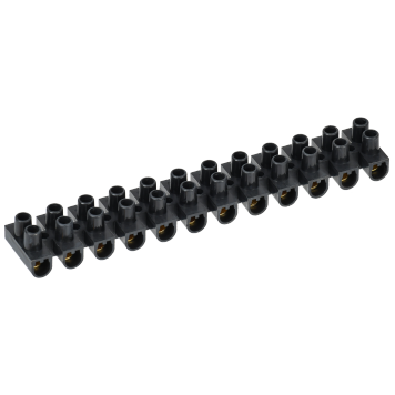 Зажим винтовой ЗВИ-5 н/г 1,5-4,0мм2 12пар черные IEK