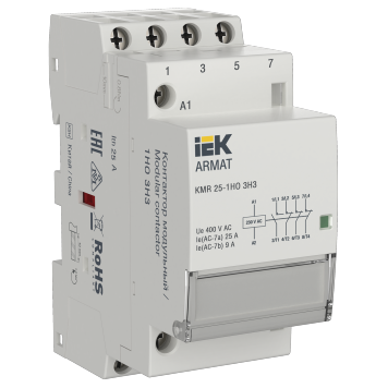 ARMAT Контактор модульный KMR 25А 230В AC 1НО 3НЗ IEK