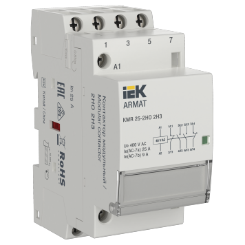 ARMAT Контактор модульный KMR 25А 48В AC 2НО 2НЗ IEK