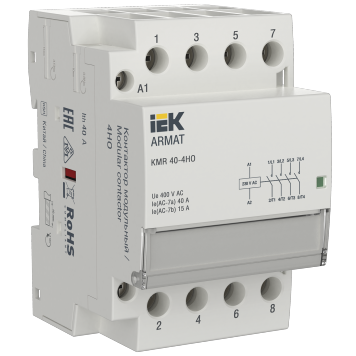 ARMAT Контактор модульный KMR 40А 230В AC 4НО IEK