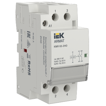 ARMAT Контактор модульный KMR 63А 24В AC/DC 2НО IEK