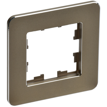 BRITE Рамка 1-мест. РУ-1-1-Бр металл латунь RE IEK