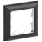 BRITE Рамка 1-мест. РУ-1-Бр хром/черн. IEK