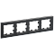 BRITE Рамка 4-мест. РУ-4-1-БрЧ металл черн. IEK