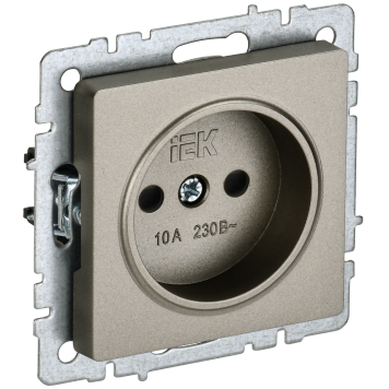 BRITE Роз. без з/к с з/ш 10А РСш10-2-БрШ шамп. IEK