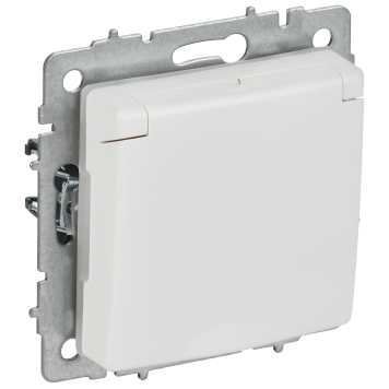 BRITE Роз. с з/к/ш с кр. 16А IP44 РСбш10-3-44-БрАБ а/б IEK