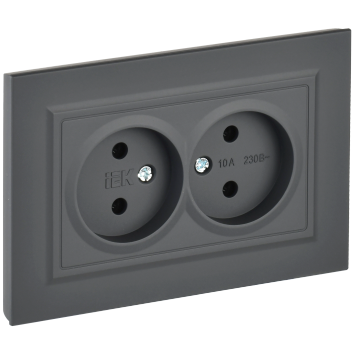 BRITE Роз. 2-я без з/к/ш 10А в сб. РС12-2-БрГ граф. IEK