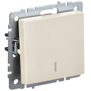 BRITE Выключ. 1-кл. с инд. 10А ВС10-1-1-БрКр беж. IEK