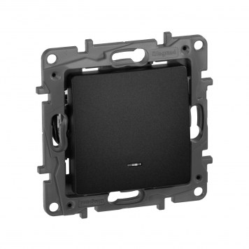 ETIKA Выключ. 1-кл. с подсв/инд сх1L 10АХ б/к антр.