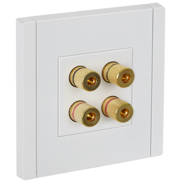 FORTE&PIANO Аудиорозетка 4-мест. FP239 бел. IEK
