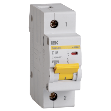 KARAT Авт. выкл. ВА47-100 1P D 16А 10кА IEK