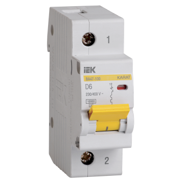 KARAT Авт. выкл. ВА47-100 1P D 6А 10кА IEK