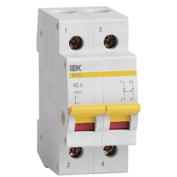 KARAT Выключатель нагрузки (мини-рубильник) ВН-32 2P 40А IEK