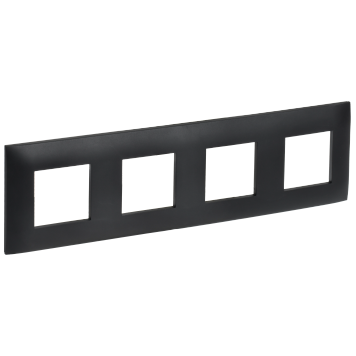 SKANDY Рамка 4-мест. SK-F04Bl черн. IEK