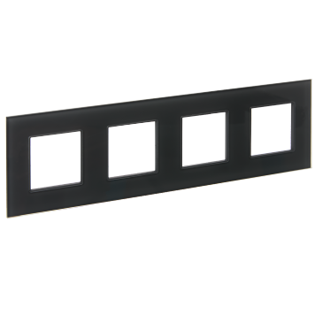 SKANDY Рамка 4-мест. SK-F24G стекло граф. IEK