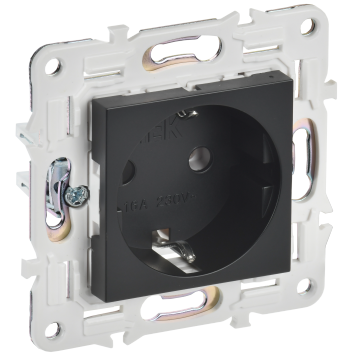 SKANDY Роз. с з/к без з/ш 16А SK-R05Bl черн. IEK