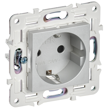 SKANDY Роз. с з/к/ш 16А б/к SK-R06S сереб. IEK