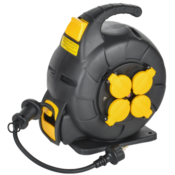 TWIST Катушка УК10 2P+PE/10м 3х1,5мм2 КГ автосм. IP44 IEK