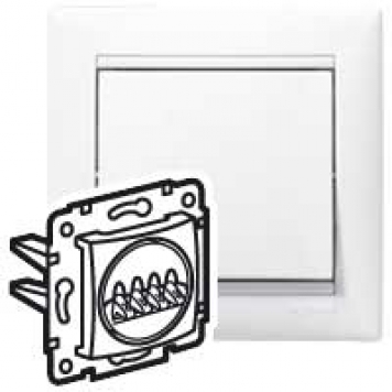 VALENA DIY Аудиорозетка 2-мест. бел.