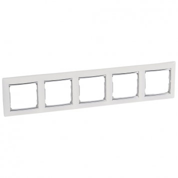 VALENA Рамка 5-мест. бел. cш