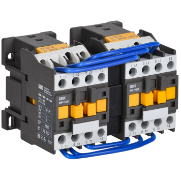 Контактор КМИ-11830 реверс 18А 230В/АС3 2NO IEK