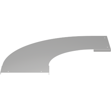 Крышка пов. лестн. LESTA 90град осн. 500мм R300 IEK