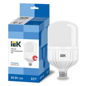 Лампа LED HP 30Вт 230В 6500К E27 IEK