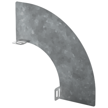 Перегородка разд. 100мм пов. верт. внеш. 90град HDZ IEK