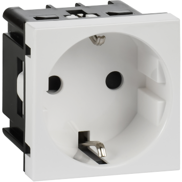 Розетка з/к з/ш в/з белая