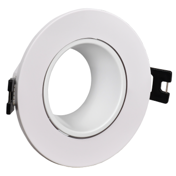 Светильник 4104 встраиваемый MR16 круг пласт. белый IEK