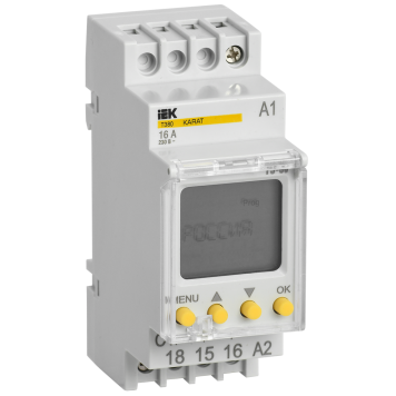 Таймер ТЭ80 цифровой 16А 230В на DIN-рейку KARAT IEK