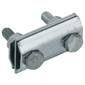 Заж. соед. двойн. сквозной пр.-пр. 8мм оц. сталь HDZ IEK