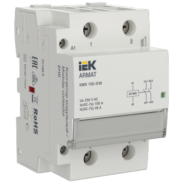 ARMAT Контактор модульный KMR 100А 24В AC/DC 2НО IEK