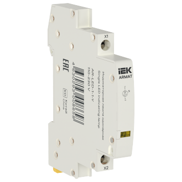 ARMAT Лампа инд. одинарная LED 110-230В AC жел. IEK