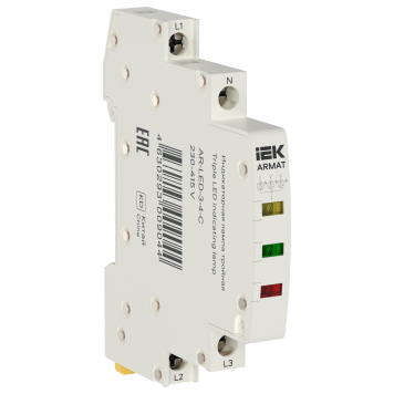 ARMAT Лампа инд. тройная LED 230-415В AC 1 ж/з/кр IEK