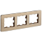BRITE Рамка 3-мест. РУ-3-1-Бр металл шамп. RE AL IEK