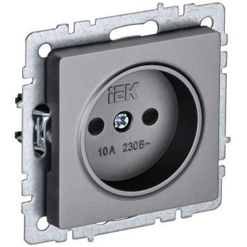 BRITE Роз. без з/к с з/ш 10А РСш10-2-БрС сталь IEK