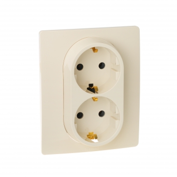 ETIKA Роз. 2-я с з/к без з/ш 16А в сб. сл. кость